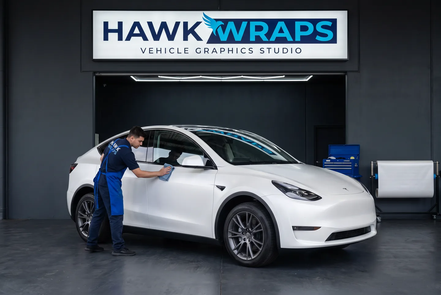 Tesla Model Y — Satin White