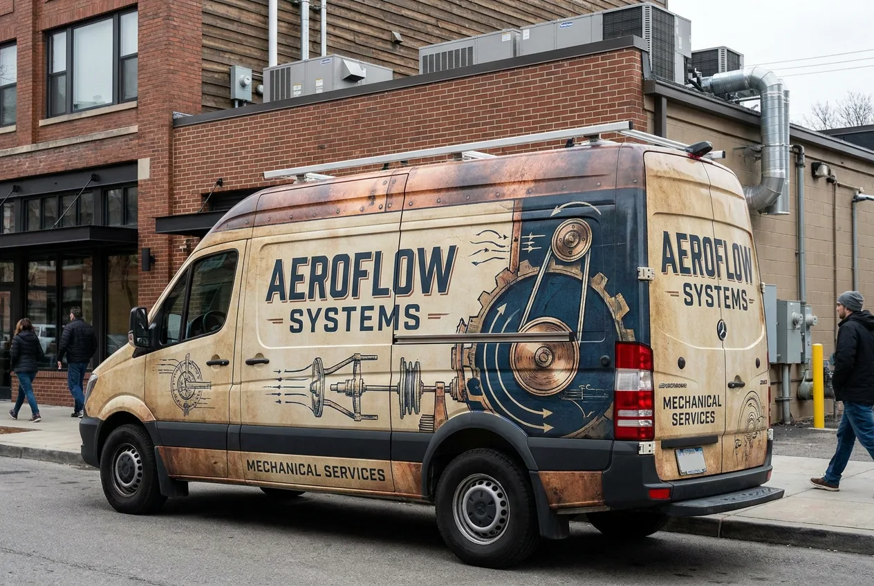 sprinter van — full wrap — HVAC