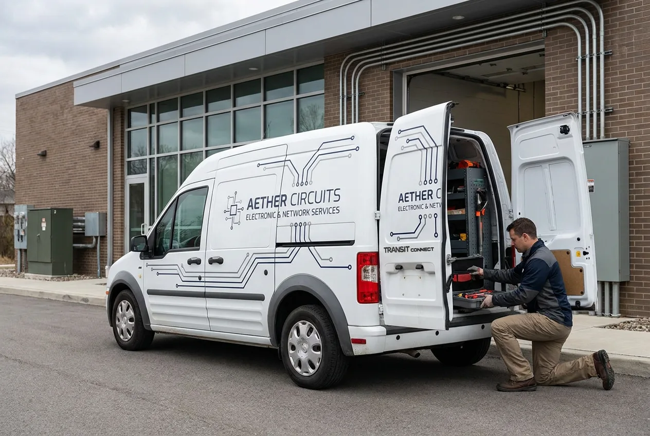 cargo van — lettering — electrical