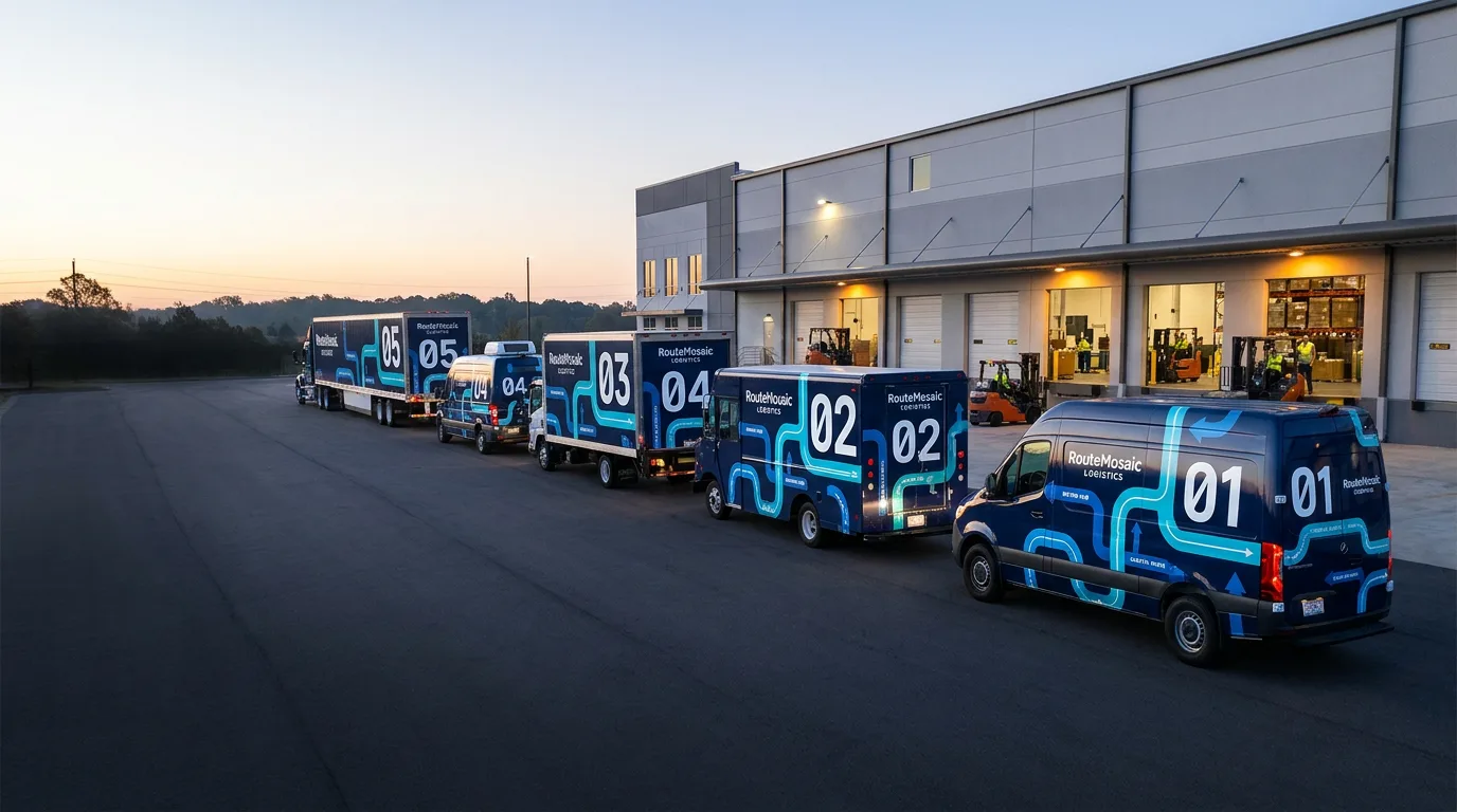 Delivery fleet wrap