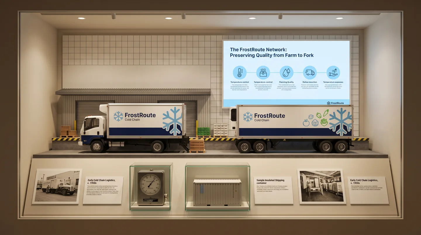 refrigerated box truck and trailer graphics for food distribution
