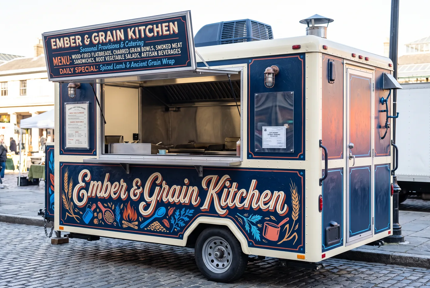 Enclosed Food Cart
