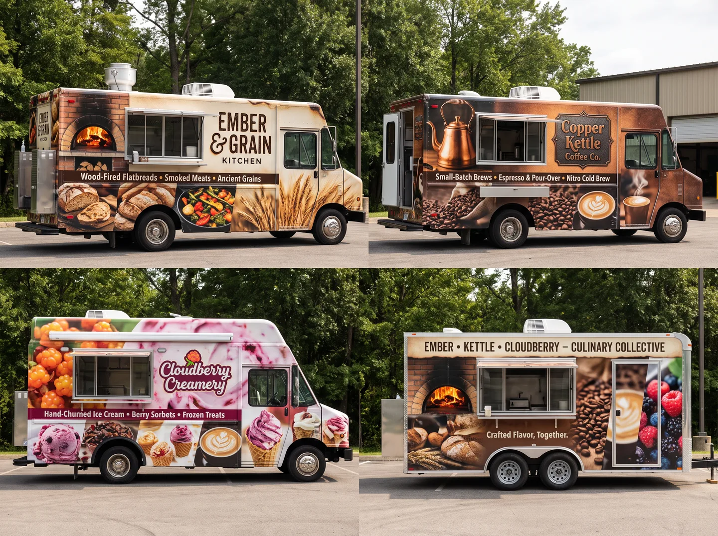 mobile food fleet graphic system