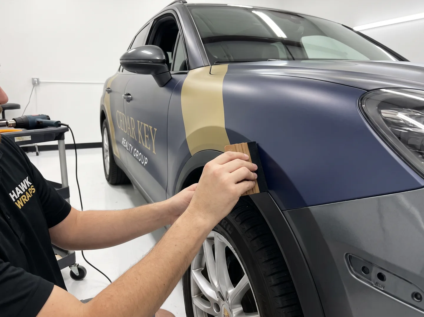 real estate vehicle wrap installation concept