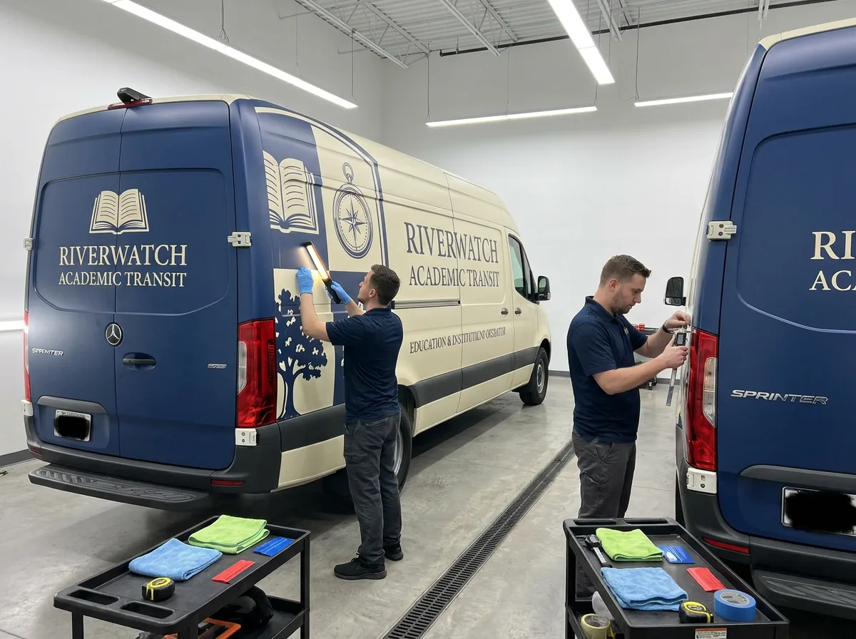 Vehicle wrap preparation and installation workflow