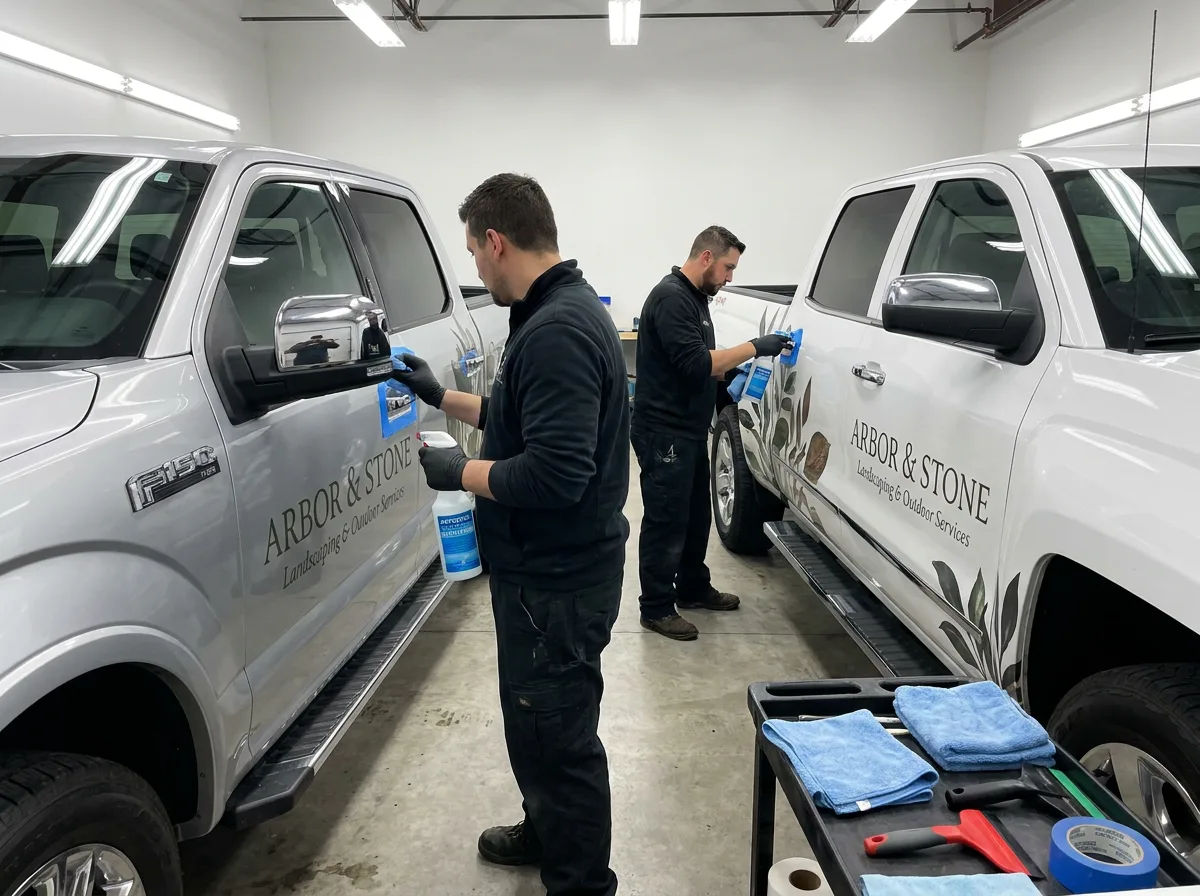 Vehicle wrap preparation and installation workflow