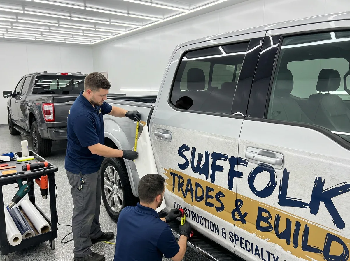 Vehicle wrap preparation and installation workflow