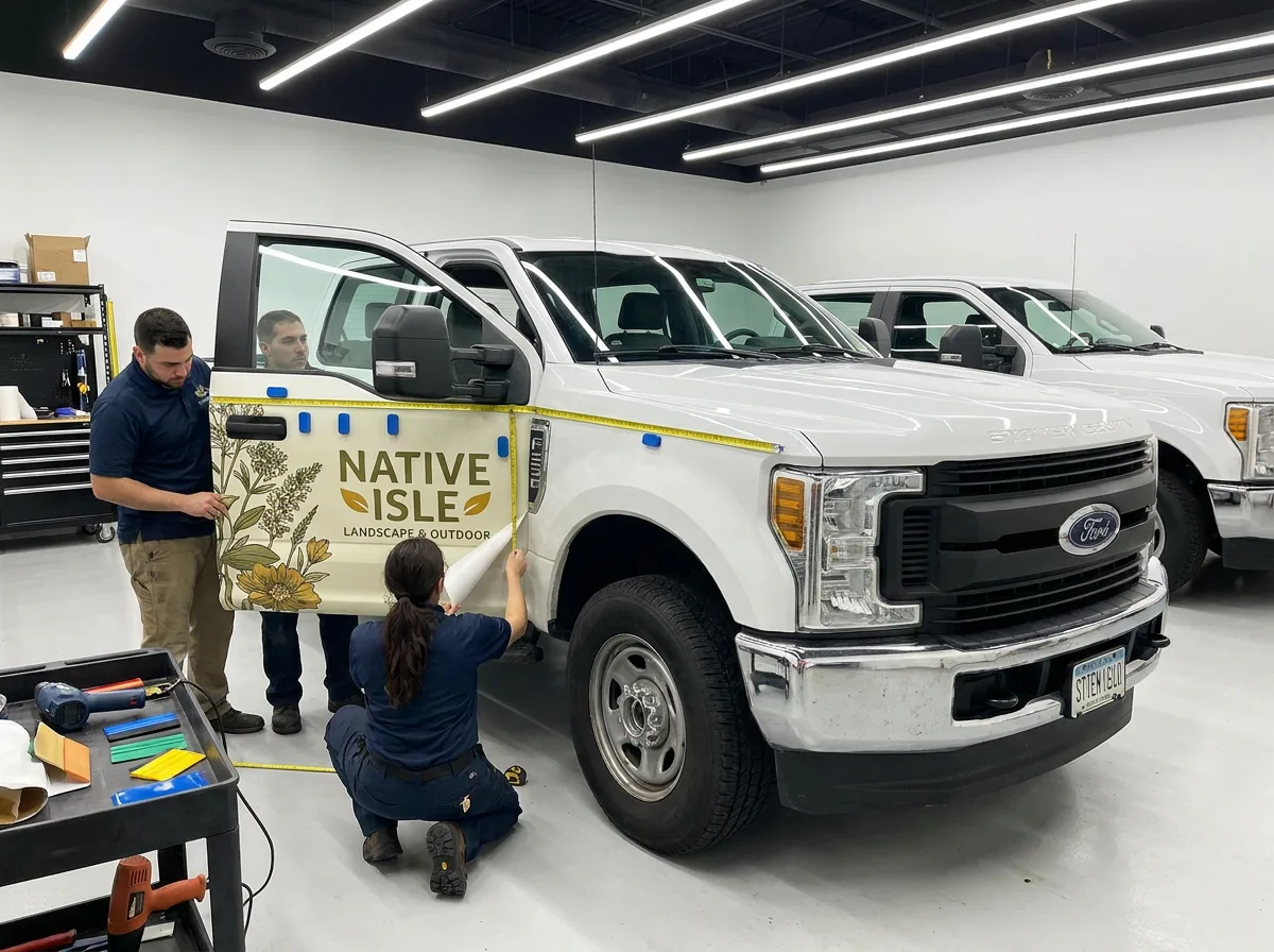 Vehicle wrap preparation and installation workflow