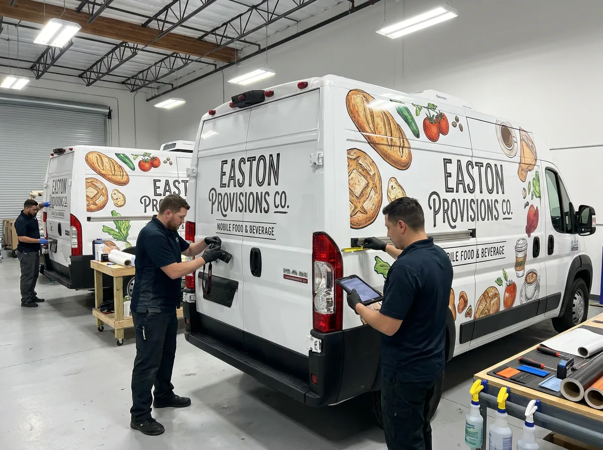 Vehicle wrap preparation and installation workflow