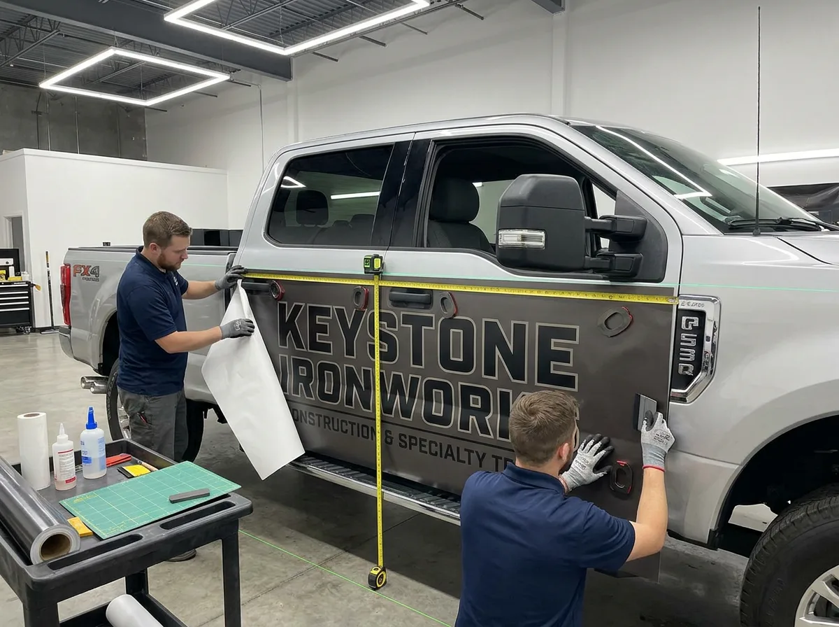 Vehicle wrap preparation and installation workflow