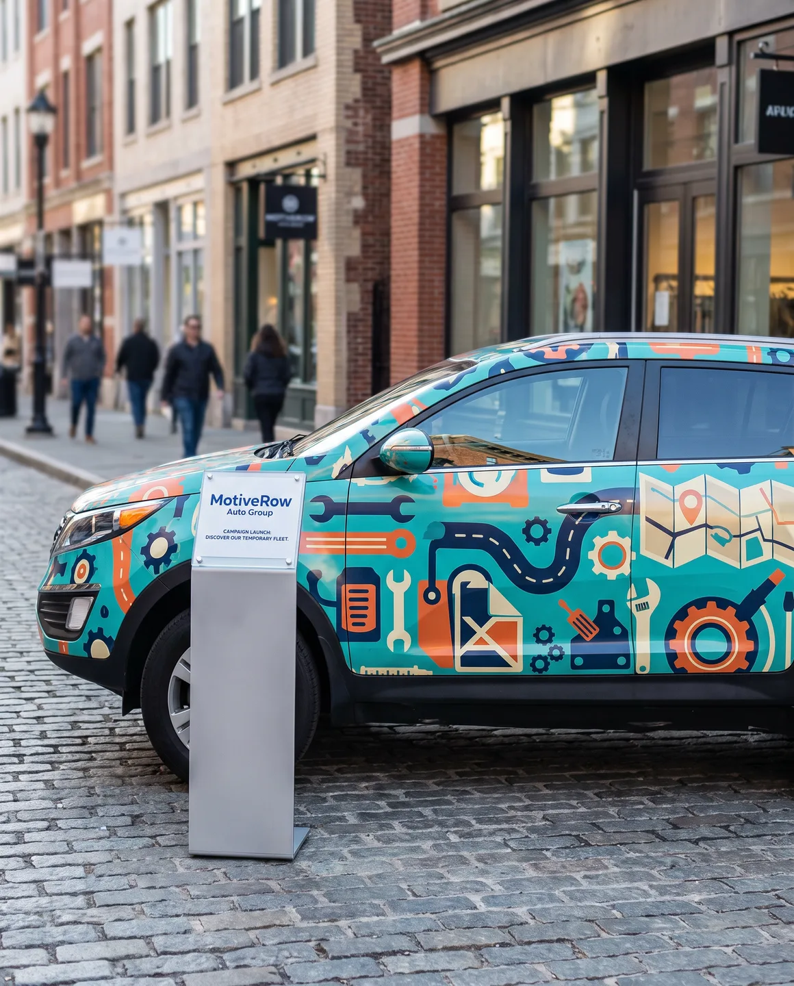 campaign vehicle — wrapped for product launch or event