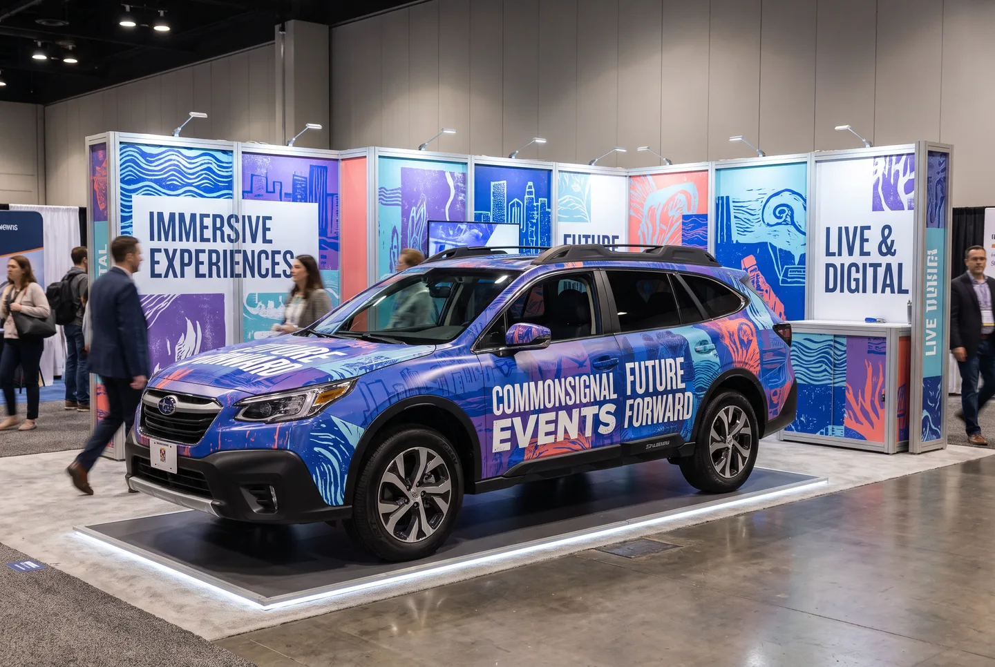 trade show — display vehicle at expo
