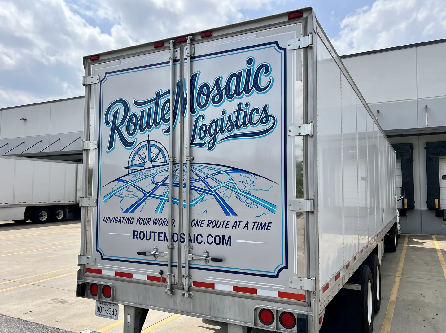 trailer rear door graphics concept