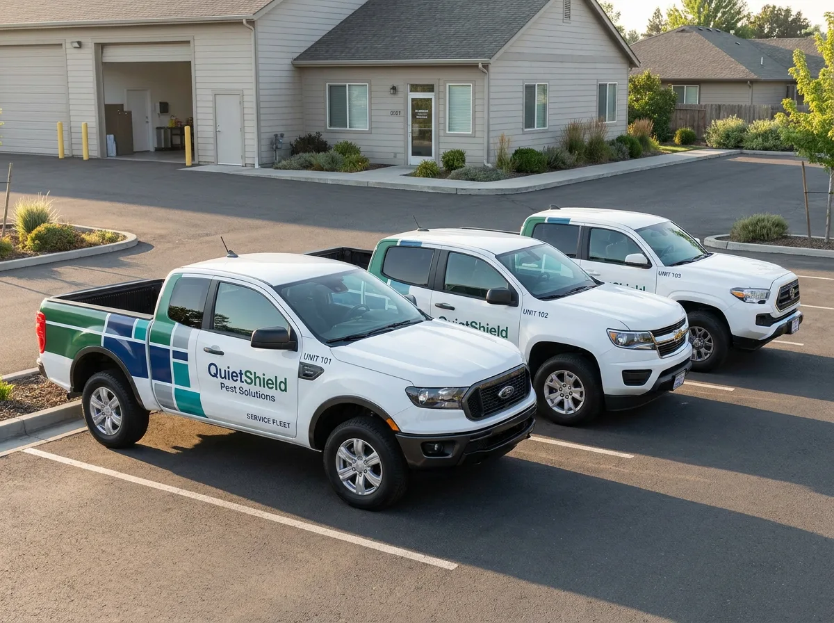 pest control pickup fleet graphics concept