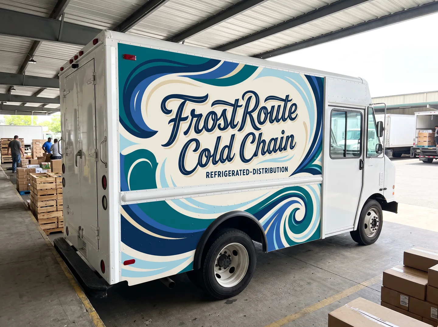 food distribution step van wrap concept