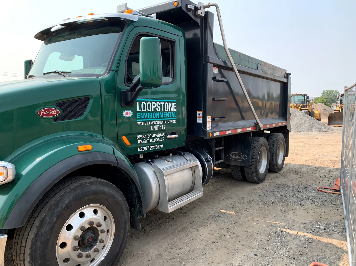 dump truck weight and USDOT identifier zones